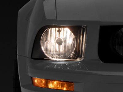 OEM Style Headlights; Black Housing; Clear Lens (05-09 Mustang w/ Factory Halogen Headlights, Excluding GT500)