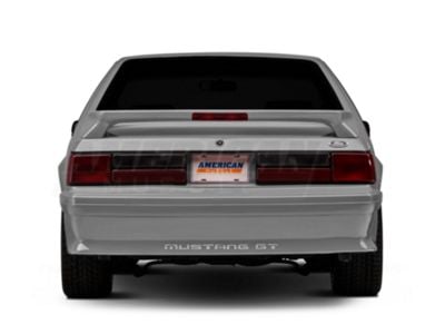 OPR Rear Bumper Cover with Mustang Lettering; Unpainted (87-93 Mustang GT)