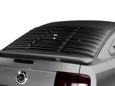 SpeedForm Rear Window Louvers; Textured ABS (05-14 Mustang Coupe)