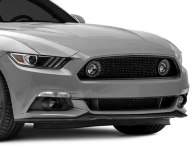 Renegade Series Upper Grille with Fog Lights and LED DRL Rings (15-17 Mustang GT, EcoBoost, V6)