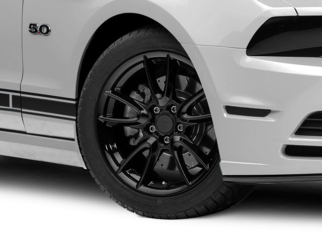 Track Pack Style Gloss Black Wheel; 19x8.5; 48mm Offset (10-14 Mustang)