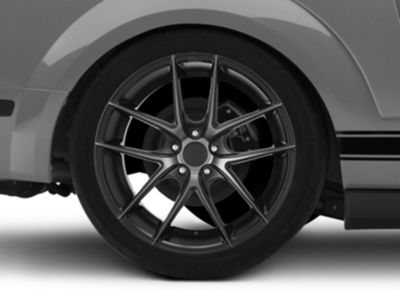 NICHE SPORT Targa 4本セット Niche Mustang Targa Black Machined with Dark Tint Wheel; Rear Only