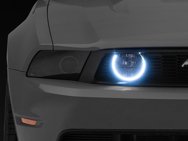 Oracle LED Halo Headlight Conversion Kit; White (10-12 Mustang w/ Factory Halogen Headlights)