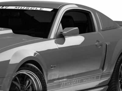 MMD Mustang Retro Style Mirrors; Pre-Painted 71308 (05-09