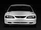 LED Halo Projector Headlights; Black Housing; Clear Lens (94-98 Mustang)