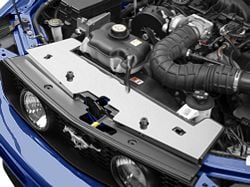 SpeedForm Modern Billet Stainless Steel Radiator Cover; Polished (05-09 Mustang GT, V6)