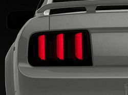 Raxiom Vector V2 LED Tail Lights; Black Housing; Smoked Lens (05-09 Mustang)
