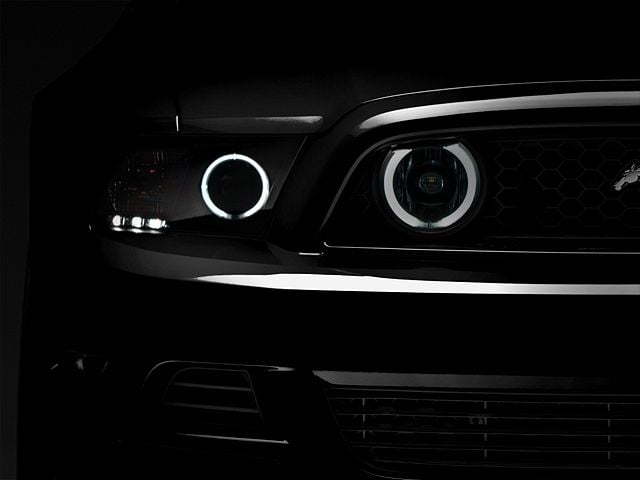Raxiom CCFL Halo Fog Lights; Smoked (13-14 Mustang GT)