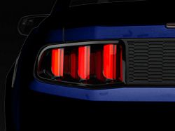 Raxiom Vector V2 LED Tail Lights; Gloss Black Housing; Clear Lens (10-12 Mustang)