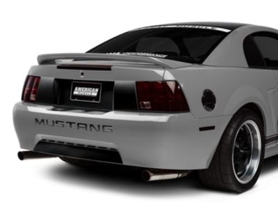 SEC10 Lower Rear Valance Accent; Gloss Black (99-04 Mustang GT, V6, Mach 1; 1999 Mustang Cobra)