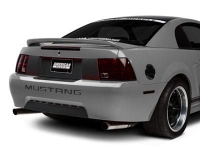 SEC10 Lower Rear Valance Accent; Matte Black (99-04 Mustang GT, V6, Mach 1; 1999 Mustang Cobra)