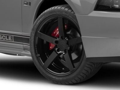 Rovos Wheels Durban Gloss Black Wheel; 18x9 (99-04 Mustang)
