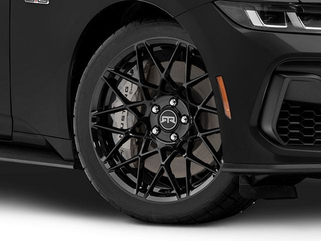 RTR Tech Mesh Gloss Black Wheel; 19x9.5 (2024 Mustang)