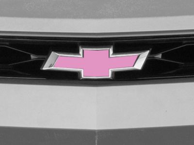 SEC10 Camaro Bowtie Emblem Cover Decal; Carbon Pink CC22451 