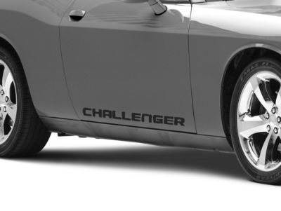 Mopar Licensed by SEC10 Challenger Rocker Stripes; Matte Black
