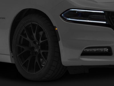SEC10 Front Marker Light Tint; Smoked (11-23 Charger)