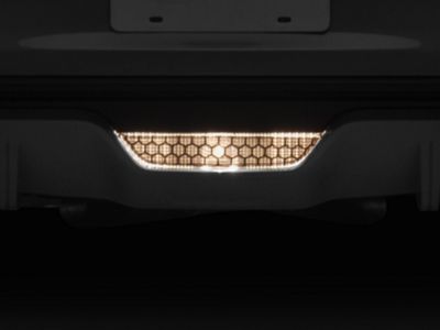 SEC10 Honeycomb Reverse Light Tint; Smoked (15-23 Mustang)