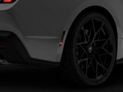 SEC10 Rear Marker Light Tint; Smoked (2024 Mustang)