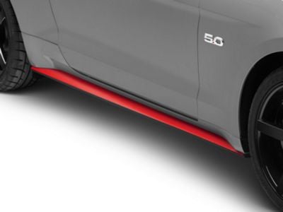 SEC10 Rocker Stripes; Red Carbon (15-23 Mustang)