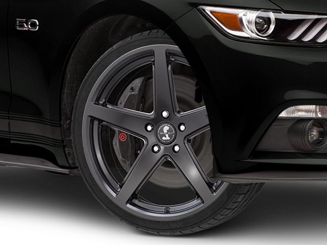 Shelby Style SB201 Satin Black Wheel; 19x9.5 (15-23 Mustang GT, EcoBoost, V6)