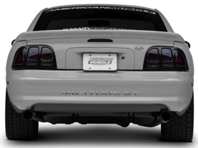 Altezza Tail Lights; Black Housing; Smoked Lens (96-98 Mustang)