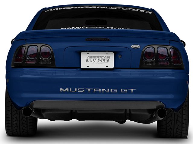 Altezza Tail Lights; Black Housing; Smoked Lens (96-98 Mustang)