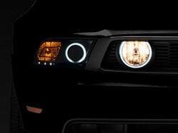 Raxiom LED Halo Fog Lights; Smoked (05-12 Mustang GT)