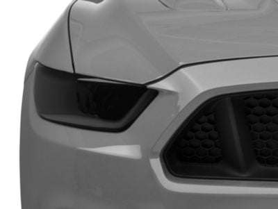 SpeedForm Headlight Covers; Smoked (15-17 Mustang; 18-22 Mustang GT350, GT500)