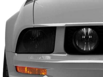 SEC10 Headlight Tint; Smoked (05-09 Mustang GT, V6)