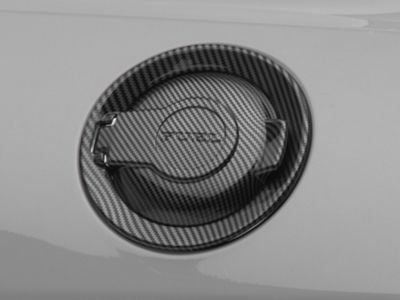 SpeedForm Challenger Fuel Filler Cap Cover; Carbon Fiber