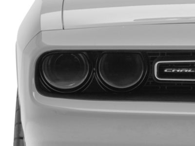 SpeedForm Headlight Covers; Smoked (15-23 Challenger)