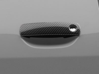 SpeedForm Outer Door Handle Covers; Carbon Fiber (15-23 Challenger)