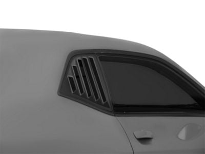 SpeedForm Quarter Window Louvers; Matte Black (08-23 Challenger)