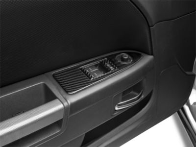 SpeedForm Window Switch Plate Trim; Carbon Fiber (08-14 Challenger)