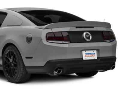 SpeedForm Decklid Blackout Decal; Matte Black (10-14 Mustang)