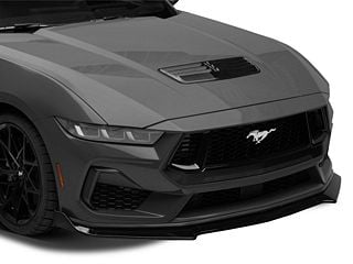 SpeedForm 3-Piece Chin Spoiler; Gloss Black (2024 Mustang GT, EcoBoost)