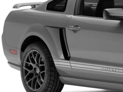SpeedForm Side Scoops; Gloss Black (05-09 Mustang)