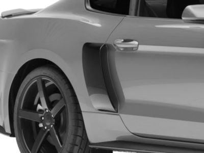 SpeedForm V-Series Side Scoops; Gloss Black (15-23 Mustang)