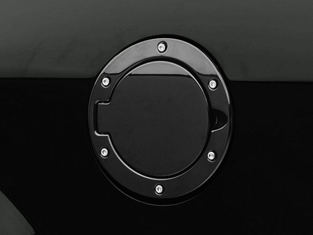 SpeedForm Bullitt Style Fuel Door; Black (05-09 Mustang)