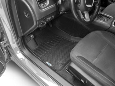TruShield Precision Molded Front and Rear Floor Liners; Black (11-23 RWD Charger)