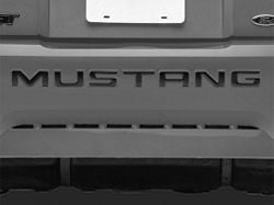 Bumper Insert Letters; Matte Black (99-04 Mustang GT, V6)