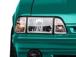 Ultra Headlights; Chrome Housing; Clear Lens (87-93 Mustang)