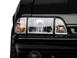 Ultra Headlights; Chrome Housing; Clear Lens (87-93 Mustang)