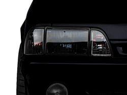 Ultra Headlights; Black Housing; Smoked Lens (87-93 Mustang)