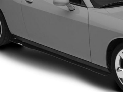 VZ Style Side Skirt Splitters; Textured Black (08-14 Challenger)