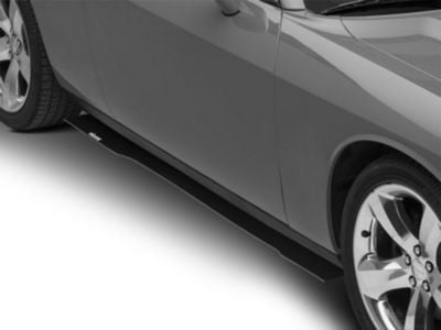 VZ Style Side Skirt Splitters; Textured Black (15-23 Challenger)