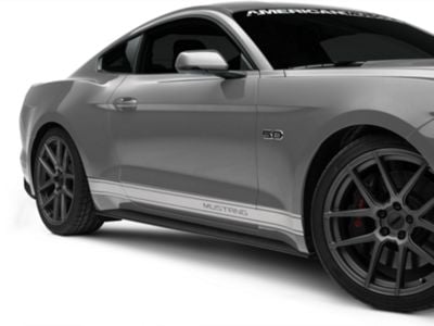 Rocker Stripes with Mustang Lettering; White (15-23 Mustang)