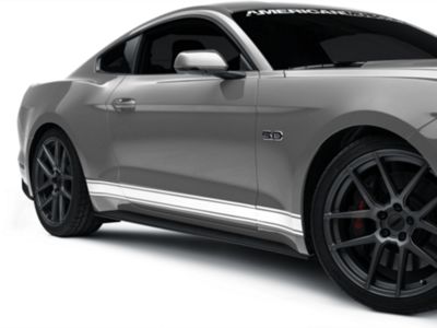 SEC10 Rocker Stripes; White (15-23 Mustang)