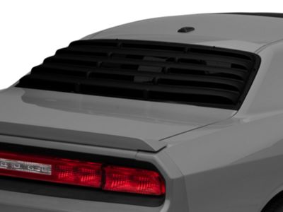 Black Rear Window Scoop Louver For 2008-2023 Dodge Challenger – ABS Sun Shade Cover