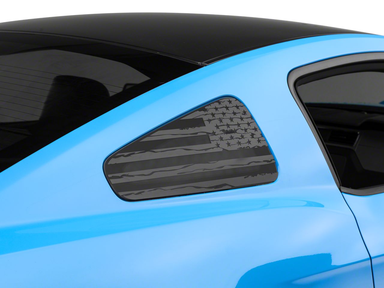 Mustang Quarter Window Covers & Decals 2010-2014